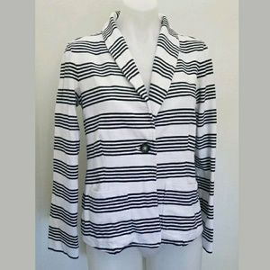 Banana Republic Jacket Blazer Black White Small